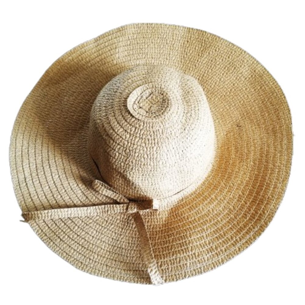 🎀 Woven Straw Hat With Bow 🎀 - Picture 2 of 4